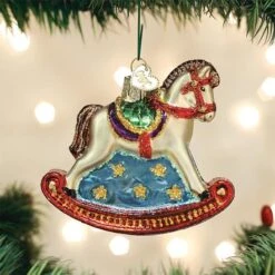 Old World Christmas Glass Ornament - Rocking Horse