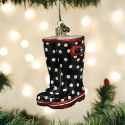 Old World Christmas Glass Ornament - Rubber Boots