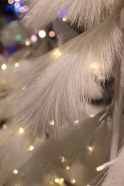 4 Foot Lighted Down Sweep White LED Tree - 190 Warm White Lights - NEW 2023 -Christmas Decoration Discount pampas grass tree detail 1