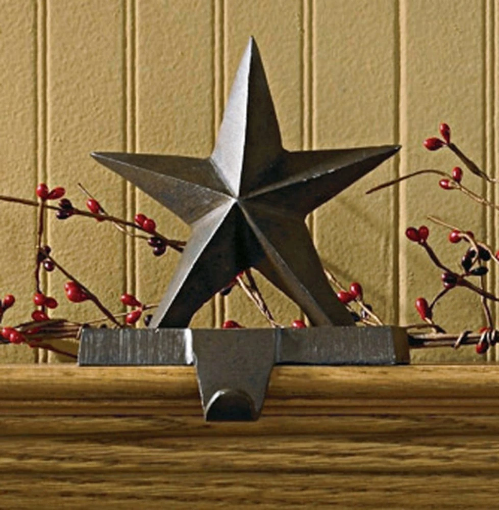 Park Designs Stocking Holder - Rustic Iron Star Hook 1 Park Designs Stocking Holder - Rustic Iron Star Hook