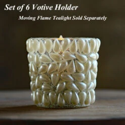 Pearl Votive Holder - 2.5 Inch Set Of 6