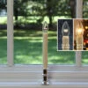 Ultra Bright Adjustable LED Cordless Window Candle Dual Sided Bulb - Timer - Silver Finish