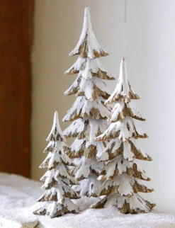 Snowy Trees Set Of 3 - NEW