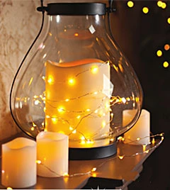 60 Warm White LED String Lights Battery Operated - 20 Feet With Timer 3 60 Warm White LED String Lights Battery Operated - 20 Feet With Timer - Image 3